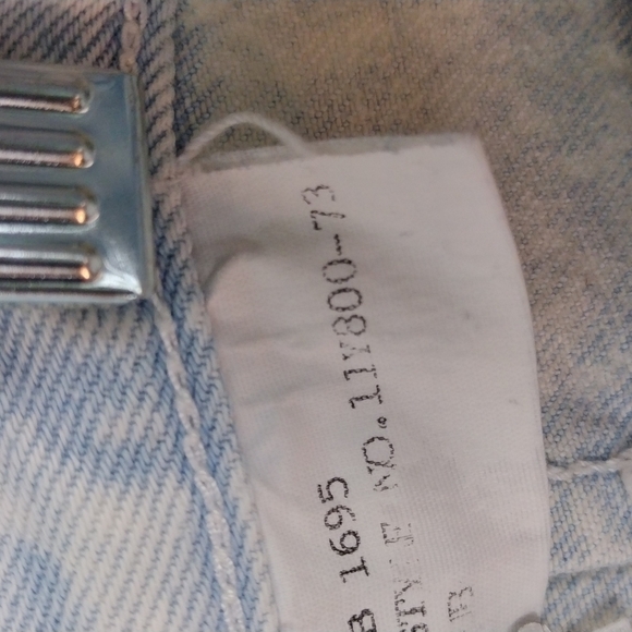 𝅺UNION Bay Sportswear Vintage Blue Light Stone Wash High Rise Jean Shorts - Picture 9 of 15